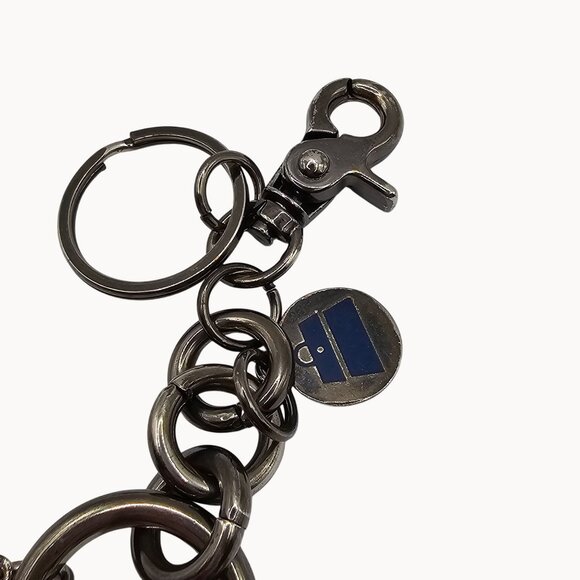 Kathy Van Zeeland Keychain Whimsy Gothic Punk Retro Bag Accessory Silver Tone - Picture 13 of 15